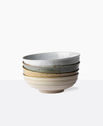 Mino ware Japanese Pottery Rice Bowl